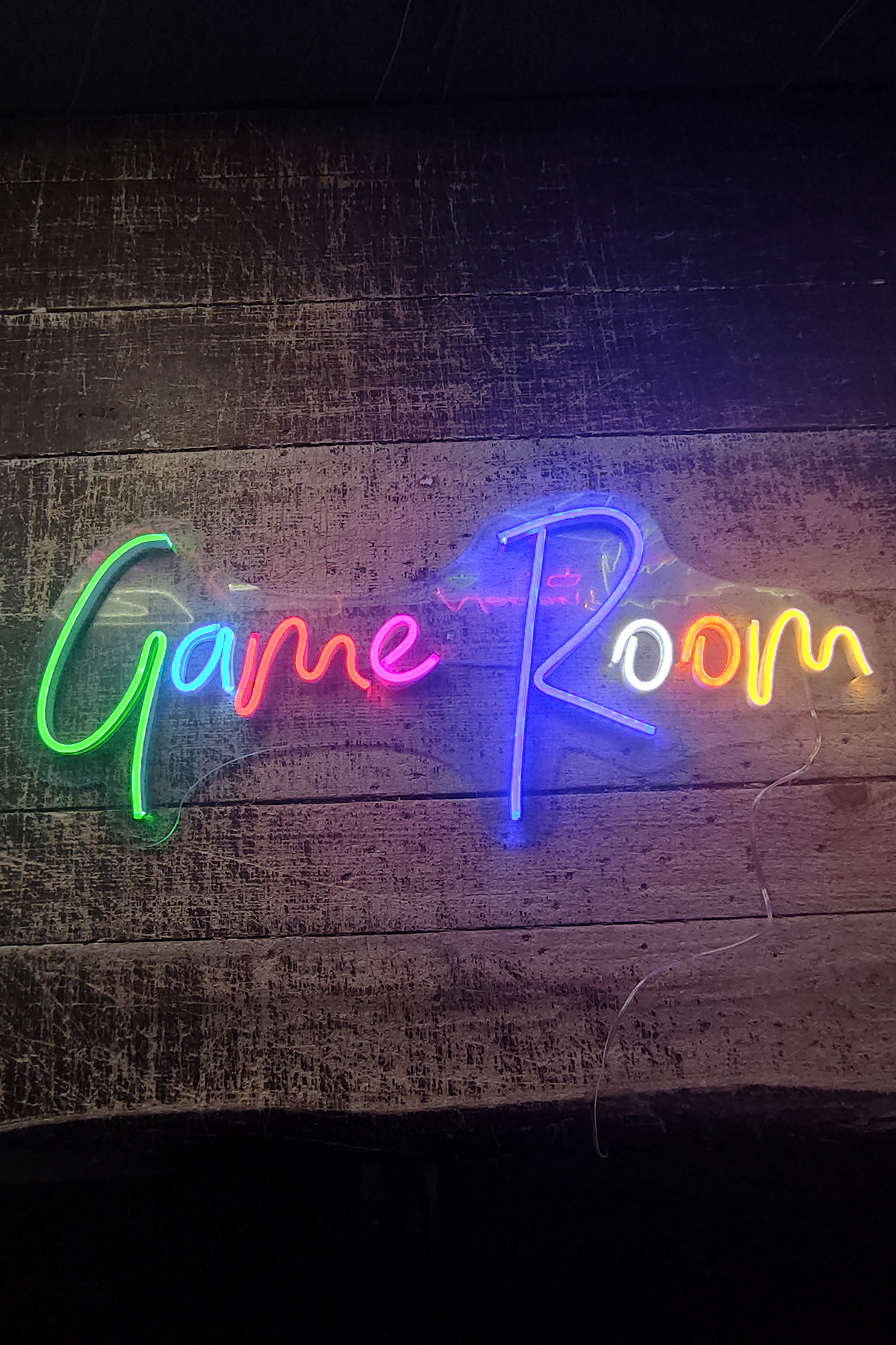 Işıklı Gameroom V3: Neon LED Tabela Duvar Dekorasyon Ürünü 