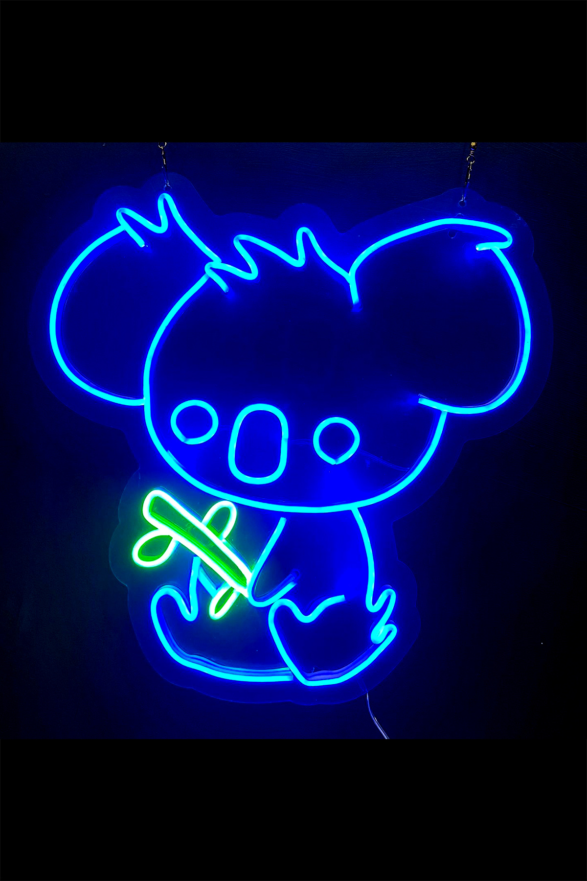 Bambu Tutan Koala Şeklinde Neon Led Işıklı Tablo Duvar Dekorasyon Ürünleri