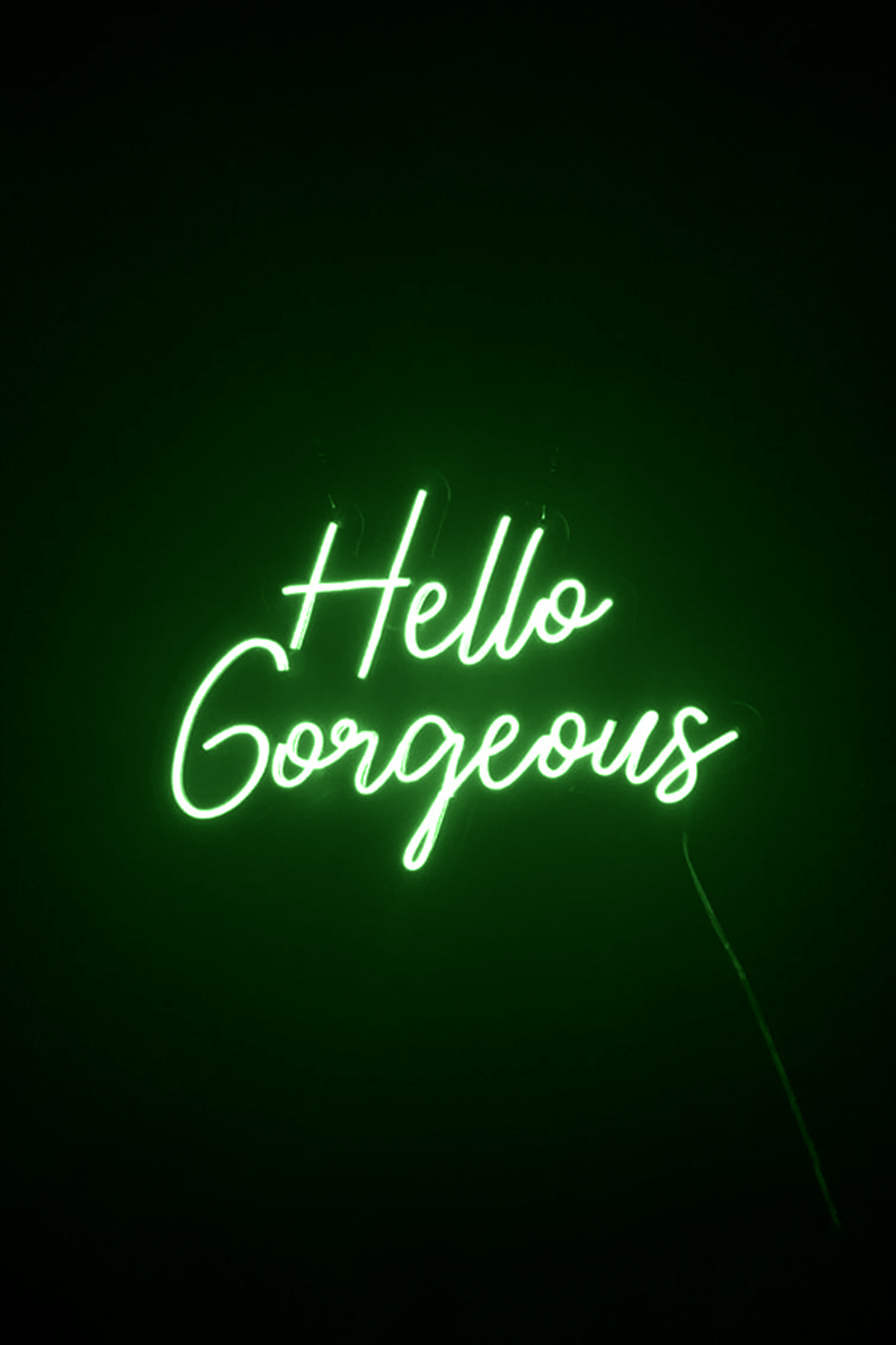 Hello Gorgeous Yazılı Neon Led Işıklı Tablo Duvar Dekorasyon Ürünleri